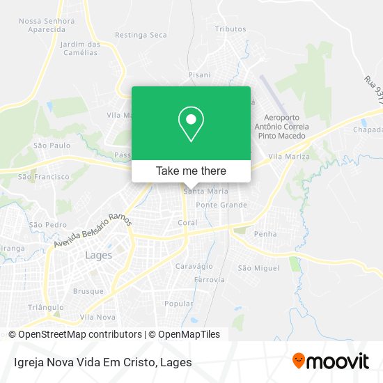 Mapa Igreja Nova Vida Em Cristo