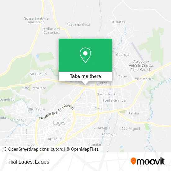 Filial Lages map