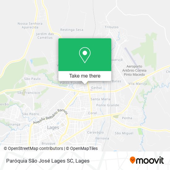 Paróquia São José Lages SC map