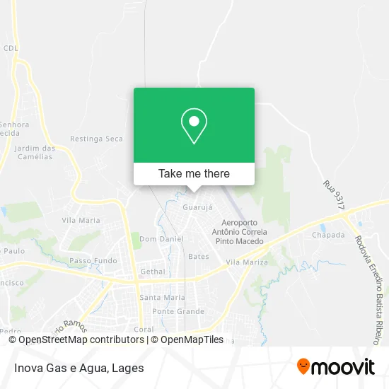 Inova Gas e Agua map