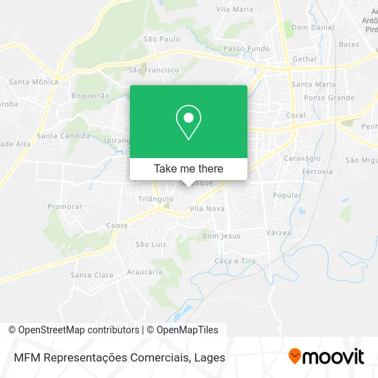 MFM Representações Comerciais map