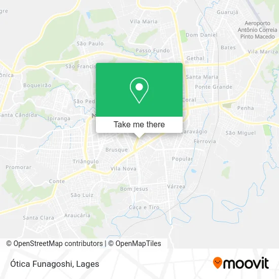 Ótica Funagoshi map