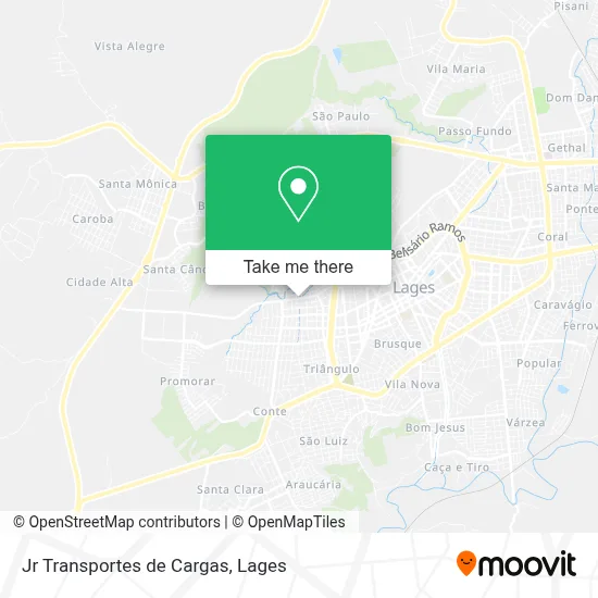 Jr Transportes de Cargas map