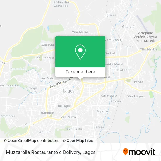 Muzzarella Restaurante e Delivery map