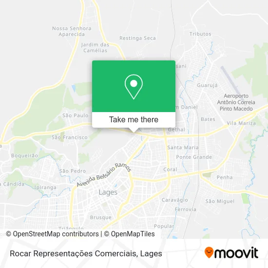 Rocar Representações Comerciais map