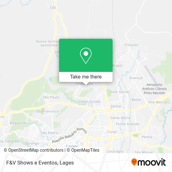 F&V Shows e Eventos map