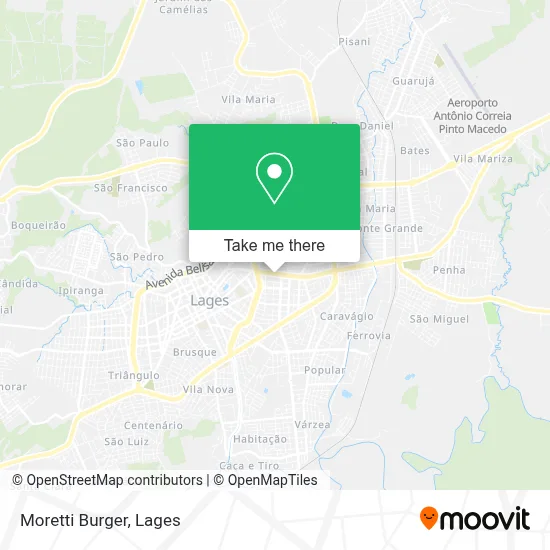 Moretti Burger map