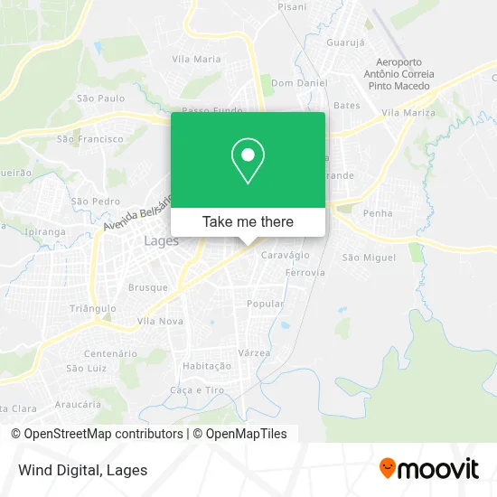 Wind Digital map