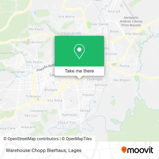 Warehouse Chopp Bierhaus map