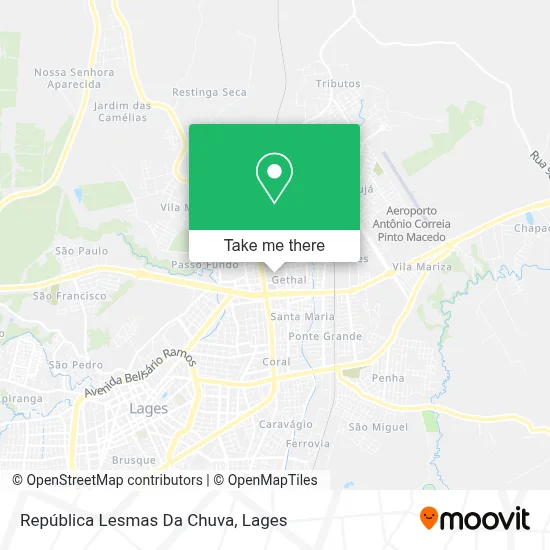 República Lesmas Da Chuva map