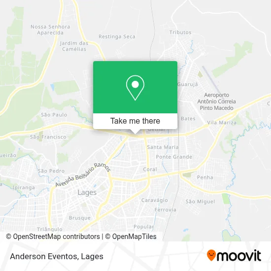 Anderson Eventos map