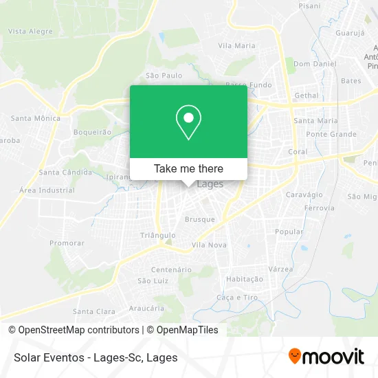 Solar Eventos - Lages-Sc map