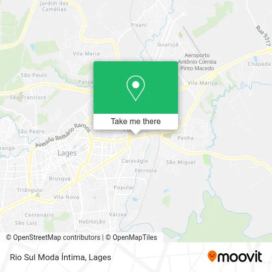 Rio Sul Moda Íntima map