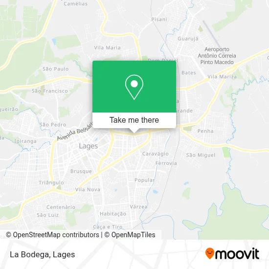 La Bodega map
