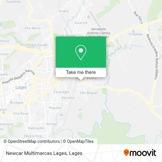 Newcar Multimarcas Lages map