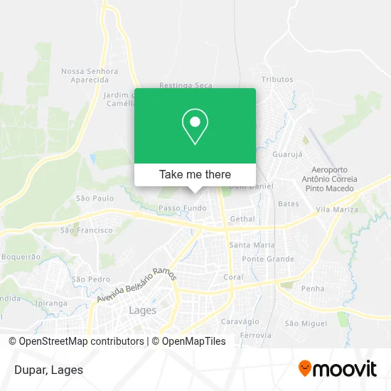 Dupar map