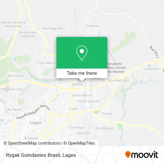 Rygak Guindastes Brasil map