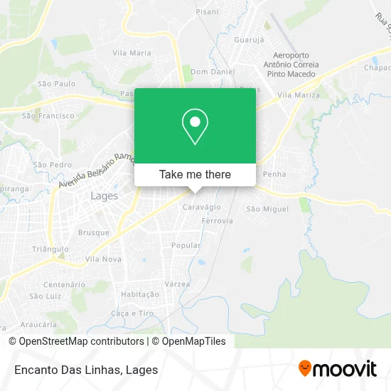 Encanto Das Linhas map