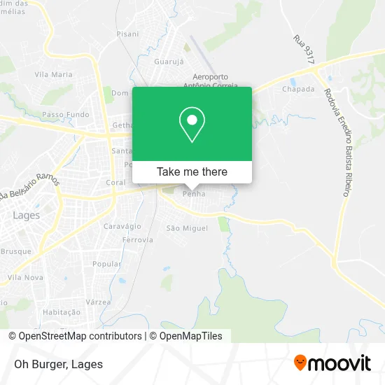 Oh Burger map