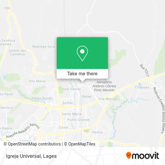 Igreja Universal map