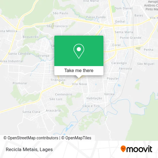 Recicla Metais map