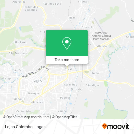 Lojas Colombo map