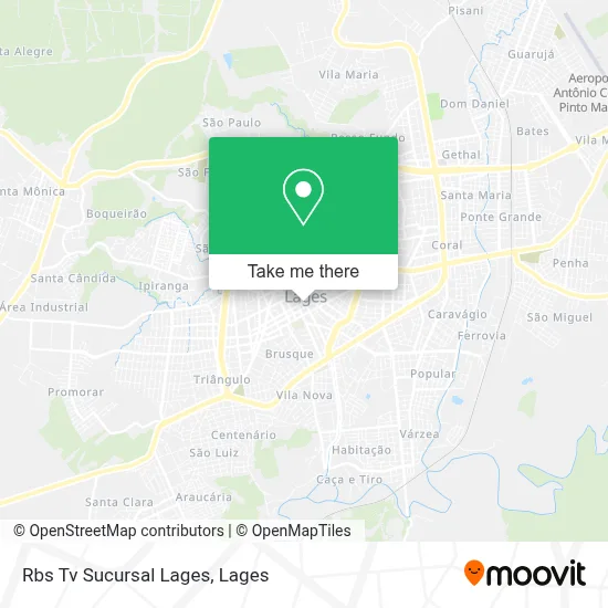 Rbs Tv Sucursal Lages map