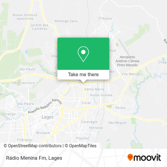 Rádio Menina Fm map