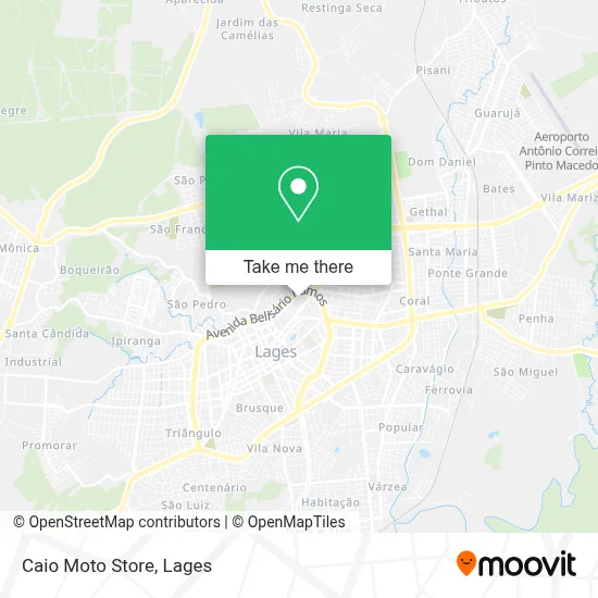 Caio Moto Store map