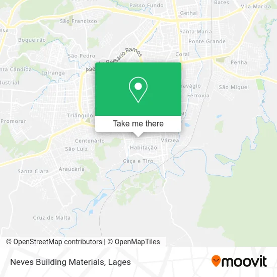 Neves Building Materials map