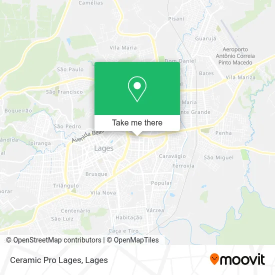 Ceramic Pro Lages map