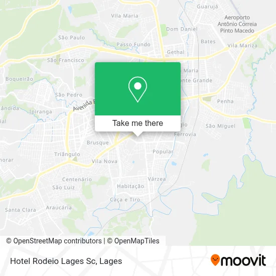 Hotel Rodeio Lages Sc map