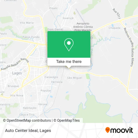 Auto Center Ideal map