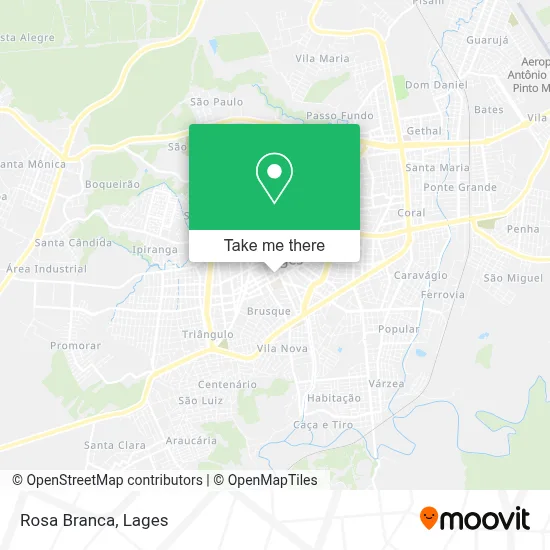 Rosa Branca map