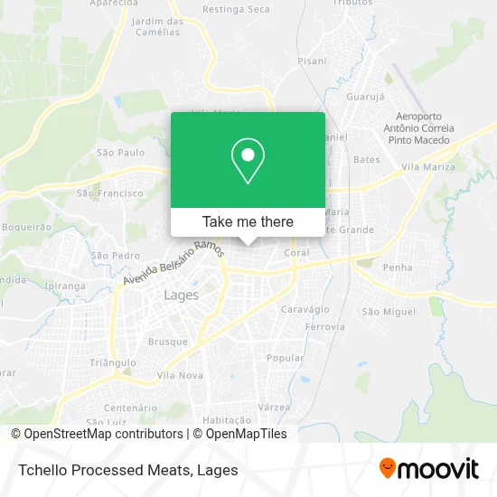 Tchello Processed Meats map