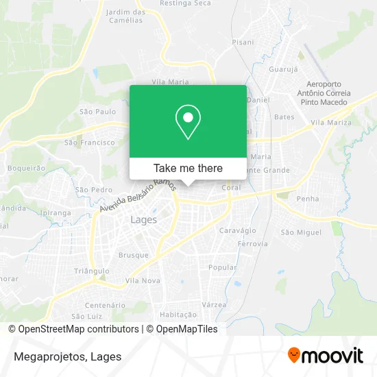 Megaprojetos map