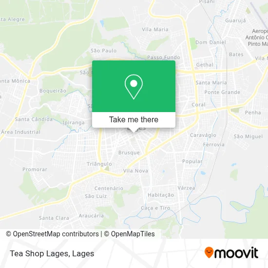 Tea Shop Lages map