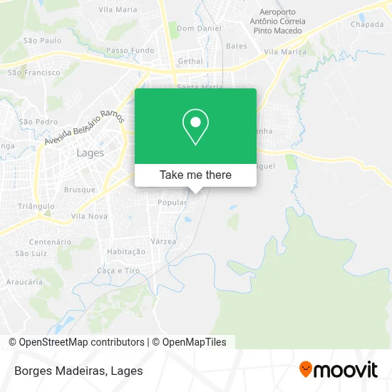 Borges Madeiras map
