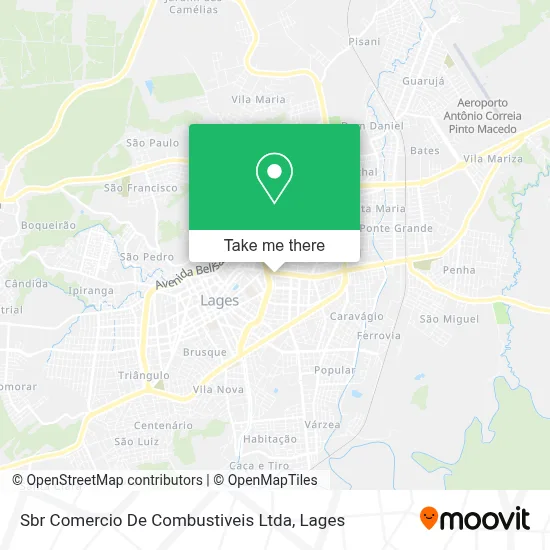 Sbr Comercio De Combustiveis Ltda map