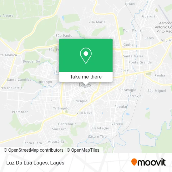Luz Da Lua Lages map