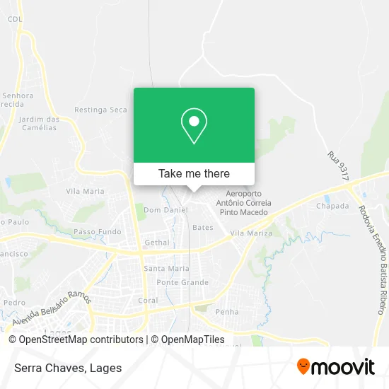 Serra Chaves map