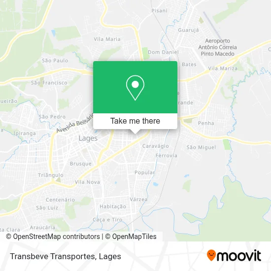 Transbeve Transportes map