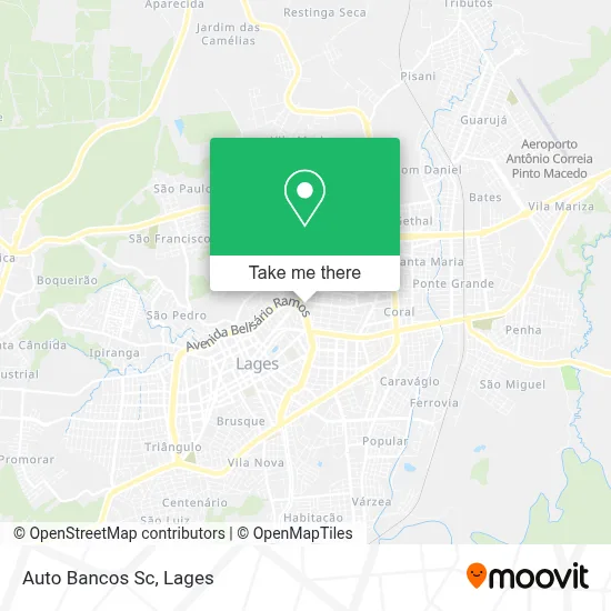 Auto Bancos Sc map