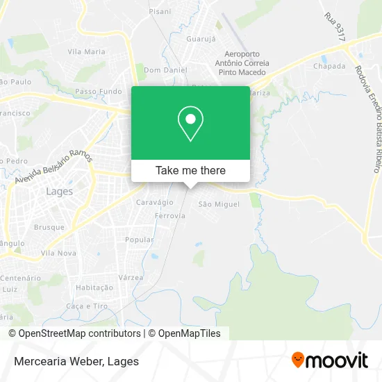 Mercearia Weber map