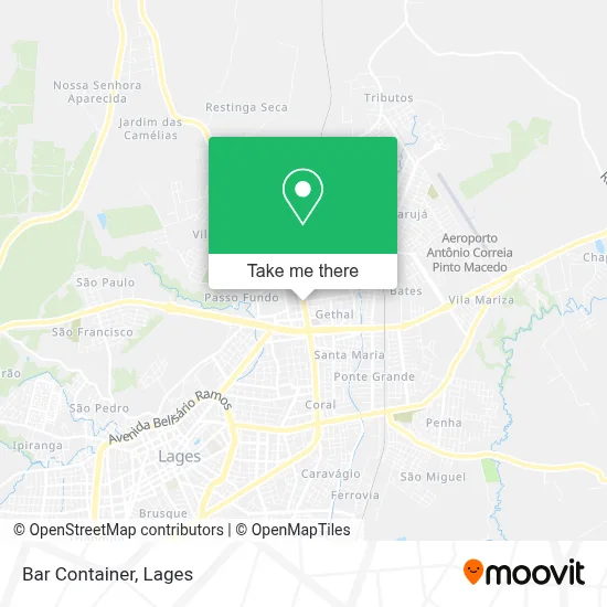 Bar Container map