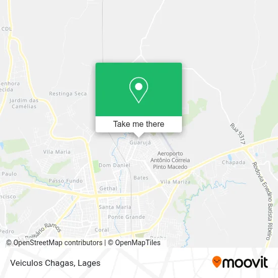 Veiculos Chagas map