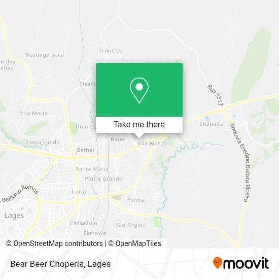 Bear Beer Choperia map