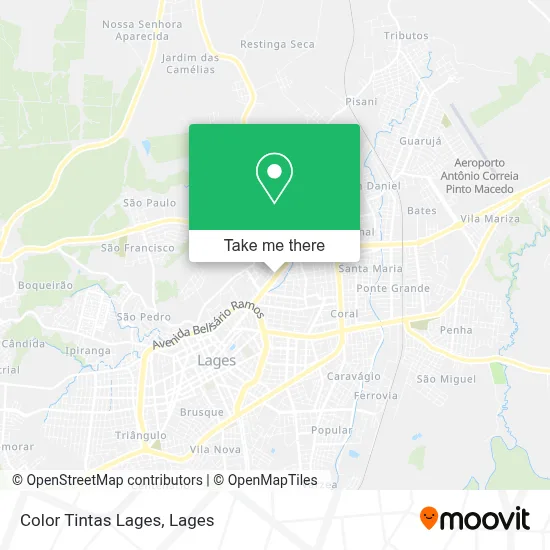 Color Tintas Lages map