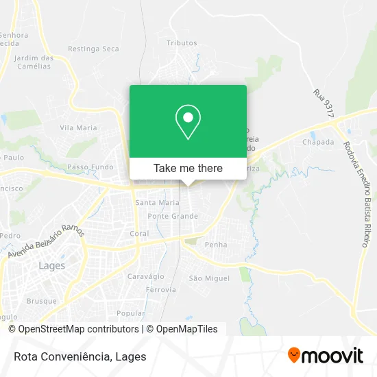 Rota Conveniência map