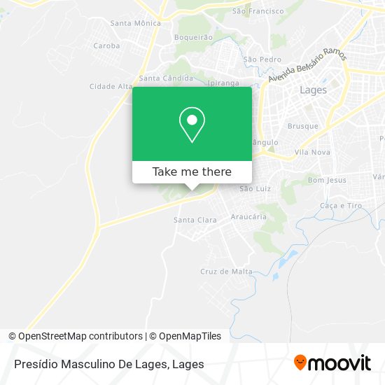 Presídio Masculino De Lages map